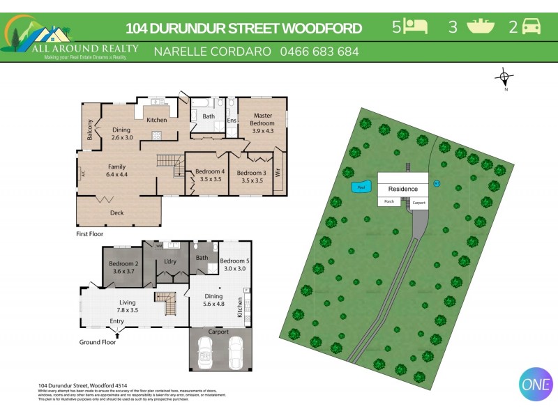 104 Durundur Street, Woodford QLD 4514 Floorplan