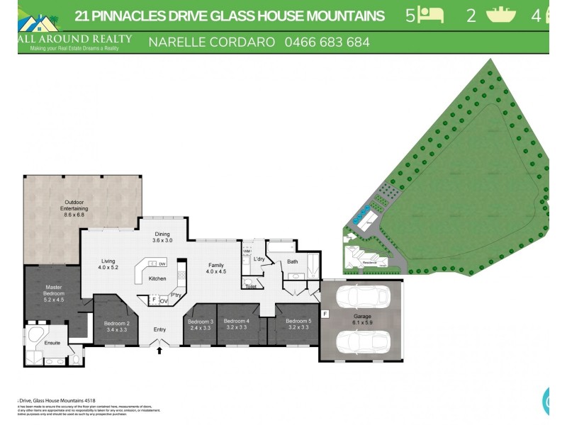 21 Pinnacles Drive, Glass House Mountains QLD 4518 Floorplan