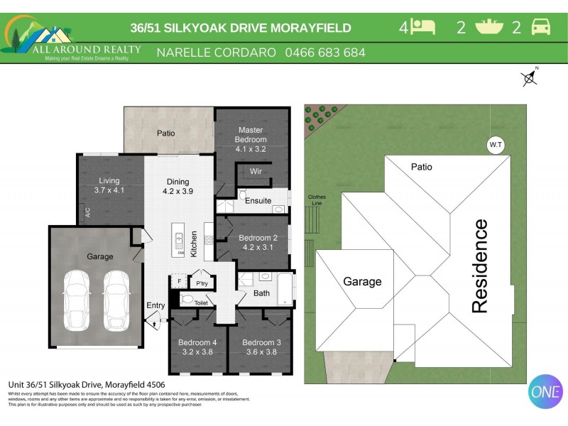 36/51 Silkyoak Drive, Morayfield QLD 4506 Floorplan