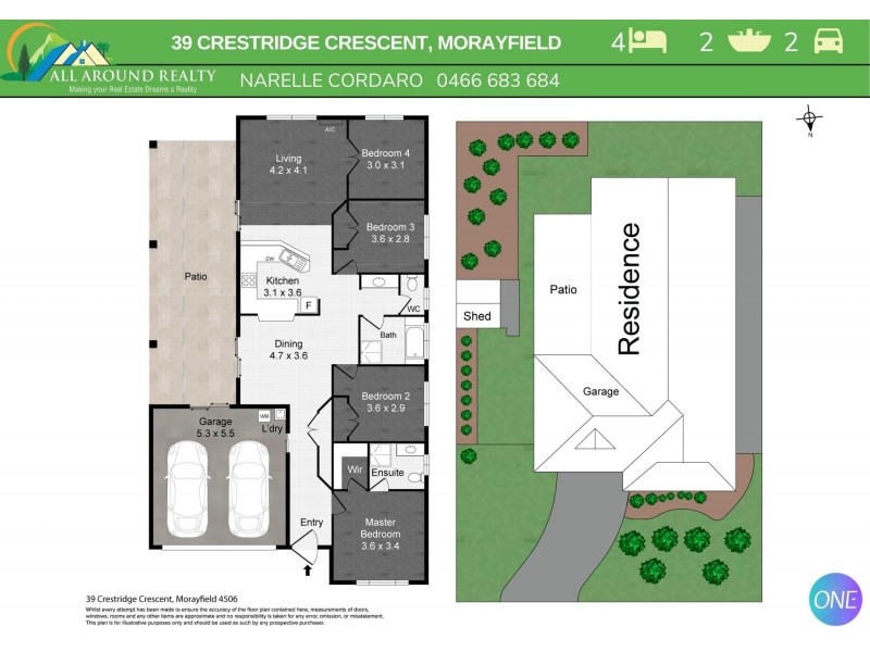 39 Crestridge Crescent, Morayfield QLD 4506 Floorplan