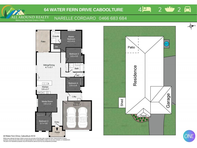 64 Water Fern Drive, Caboolture QLD 4510 Floorplan