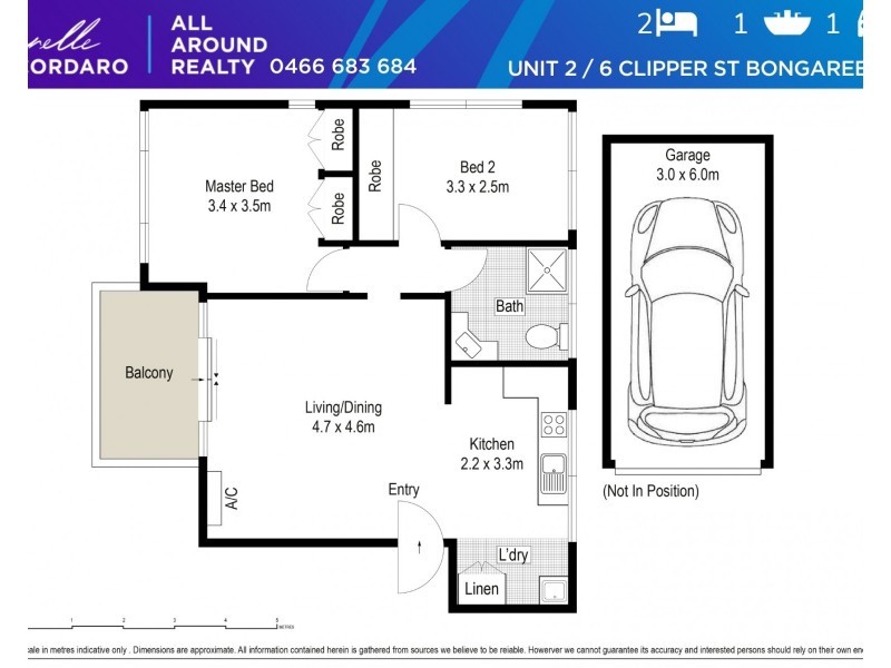 Unit 2/6 Clipper St, Bongaree QLD 4507