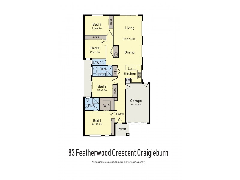 83 Featherwood Crescent, Craigieburn VIC 3064 Floorplan