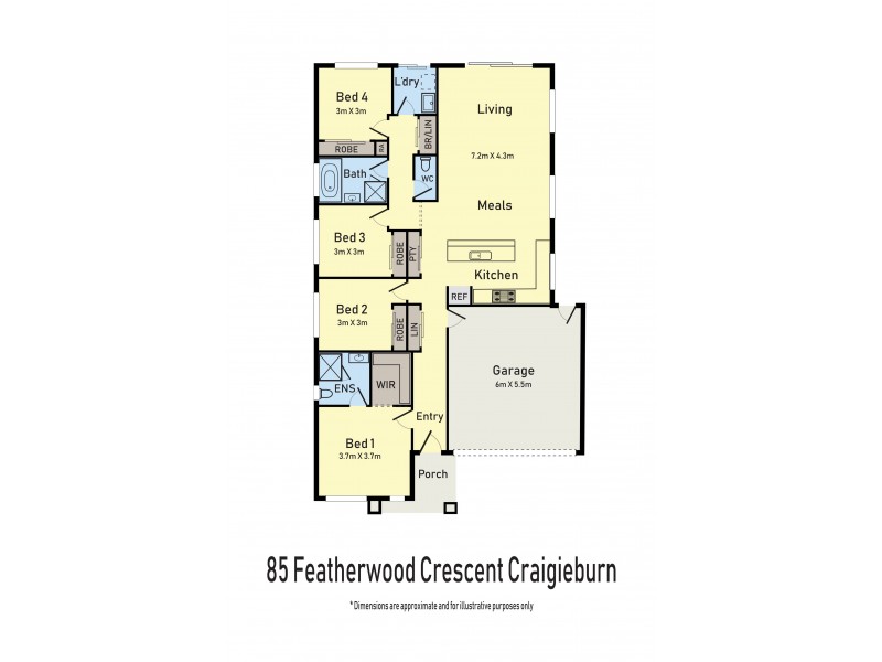 85 Featherwood Crescent, Craigieburn VIC 3064 Floorplan