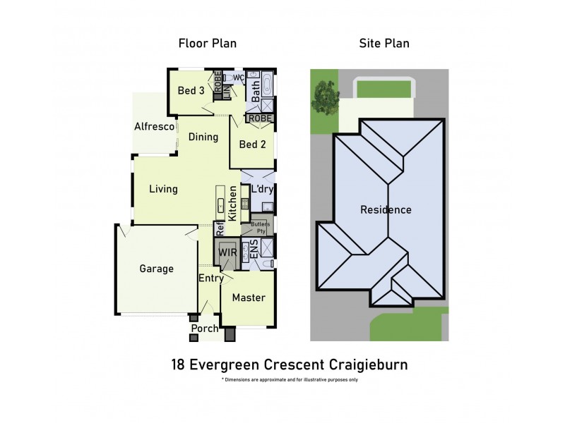 18 Evergreen Crescent, Craigieburn VIC 3064 Floorplan