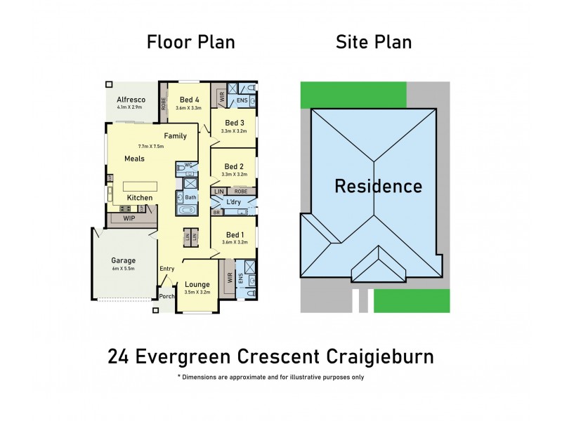 24 Evergreen Crescent, Craigieburn VIC 3064 Floorplan