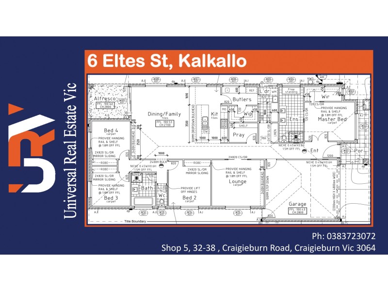 6 Eltes Street, Kalkallo VIC 3064 Floorplan