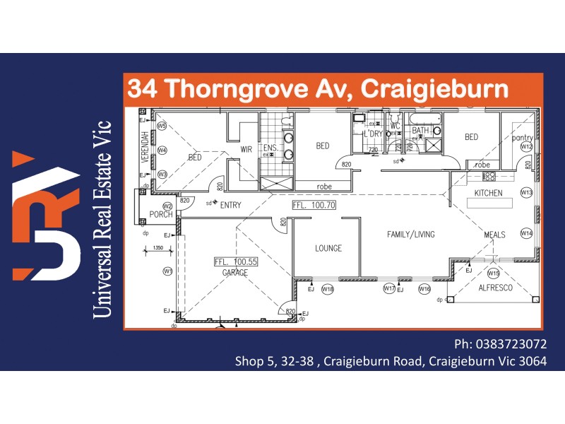 34 Thorngrove Avenue, Craigieburn VIC 3064 Floorplan