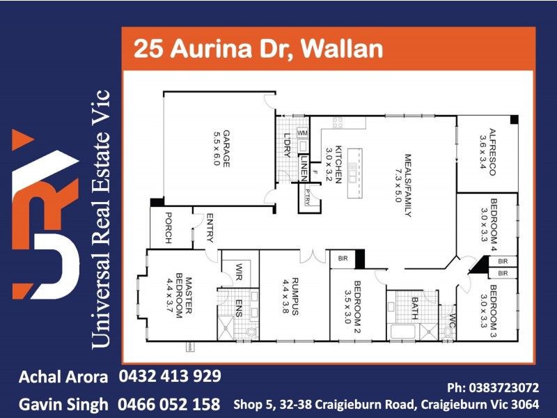 25 Aurina Drive, Wallan VIC 3756 Floorplan