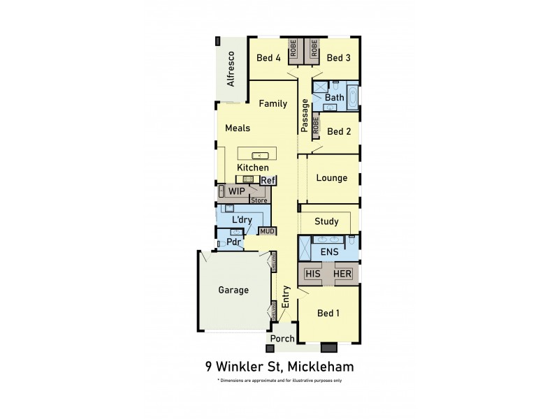 9 Winkler Street, Mickleham VIC 3064 Floorplan