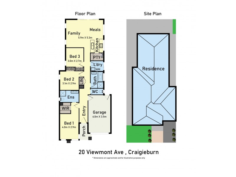 20 Viewmont Avenue, Craigieburn VIC 3064 Floorplan