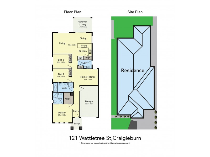 121 Wattletree Street, Craigieburn VIC 3064 Floorplan