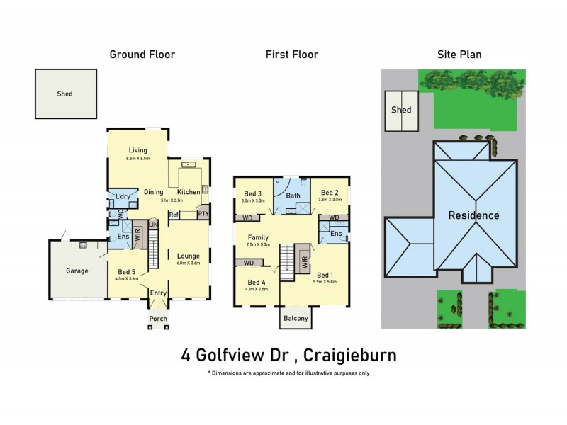 4 Golfview Drive, Craigieburn VIC 3064 Floorplan