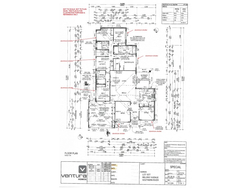 14 Millway Avenue, Southern River WA 6110 Floorplan