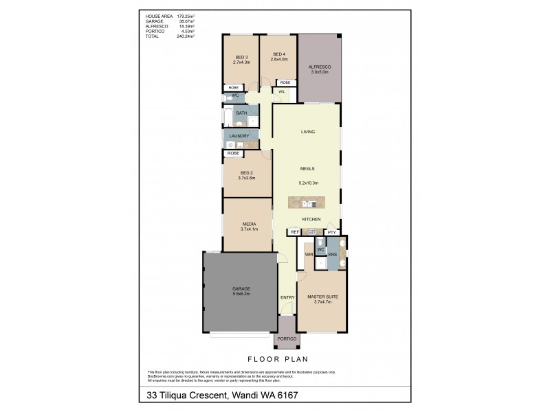 33 Tiliqua Crescent, Wandi WA 6167 Floorplan