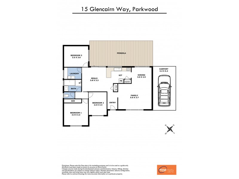 15 Glencairn Way, Parkwood WA 6147 Floorplan