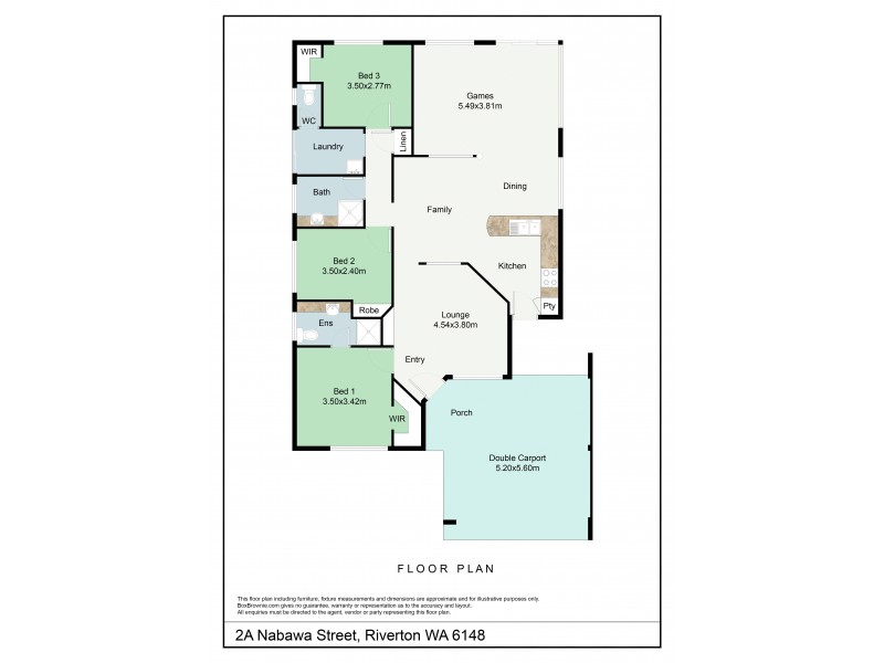 2A Nabawa Street, Riverton WA 6148 Floorplan