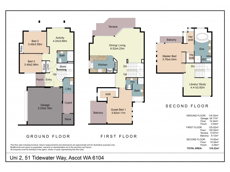 Unit 2/51 Tidewater Way, Ascot WA 6104 Floorplan