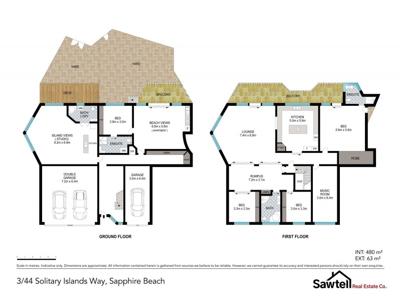 3/44 Solitary Islands Way, Sapphire Beach NSW 2450 Floorplan
