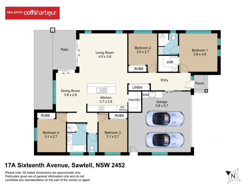 17A Sixteenth Avenue, Sawtell NSW 2452 Floorplan
