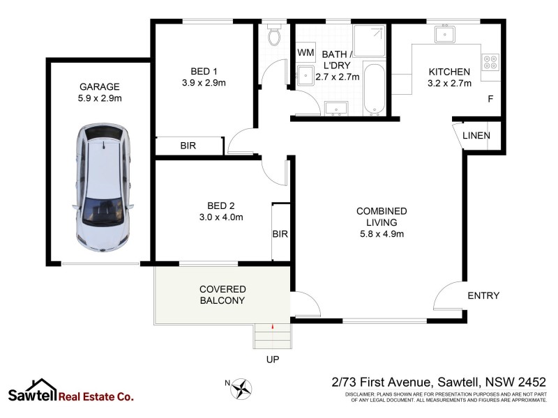 2/73 First Avenue, Sawtell NSW 2452 Floorplan
