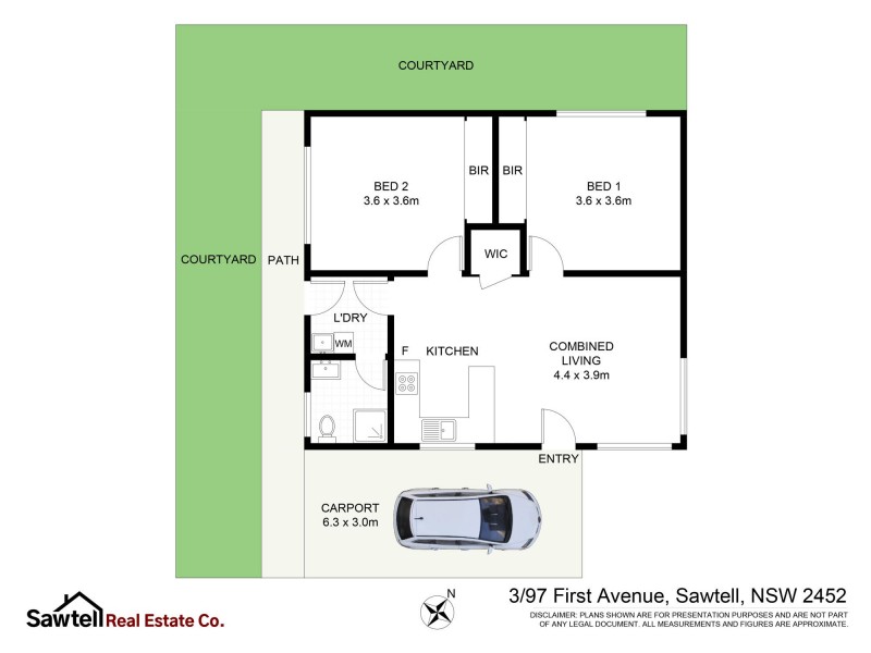 3/97 First Avenue, Sawtell NSW 2452 Floorplan
