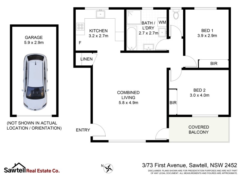 3/73 First Avenue, Sawtell NSW 2452 Floorplan