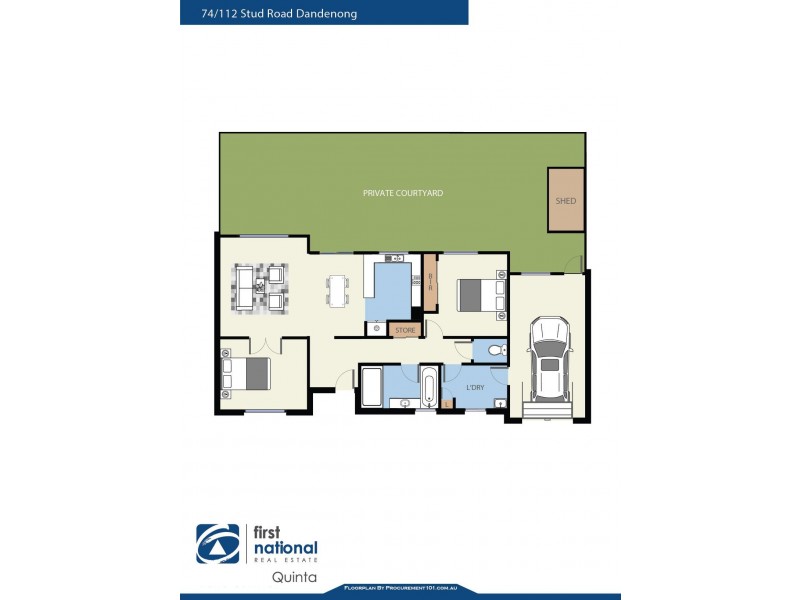 74/112 Stud Road, Dandenong VIC 3175 Floorplan