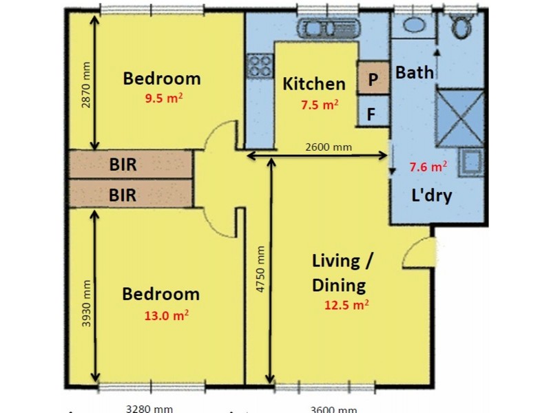 12/93-95 Dandenong Road, Frankston VIC 3199 Floorplan