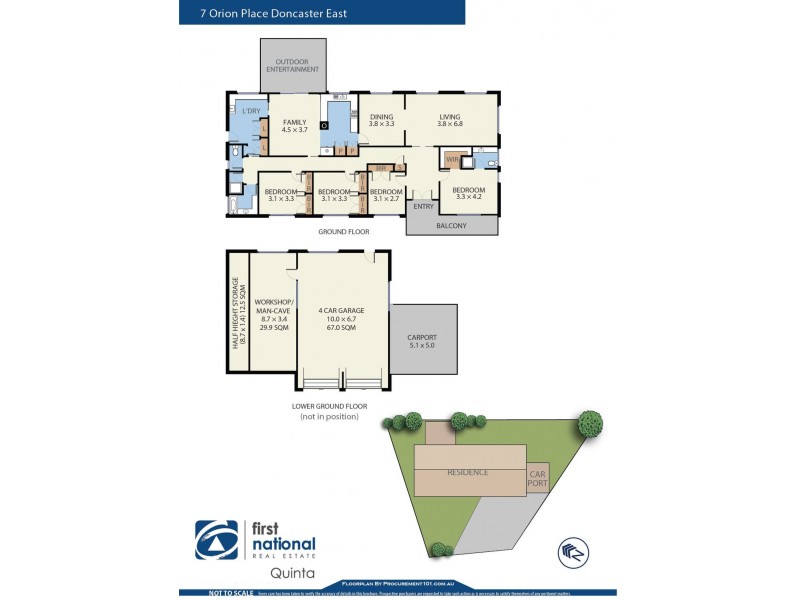 7 Orion Place, Doncaster East VIC 3109 Floorplan