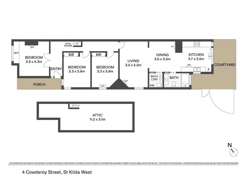 4 Cowderoy Street, St Kilda West VIC 3182 Floorplan