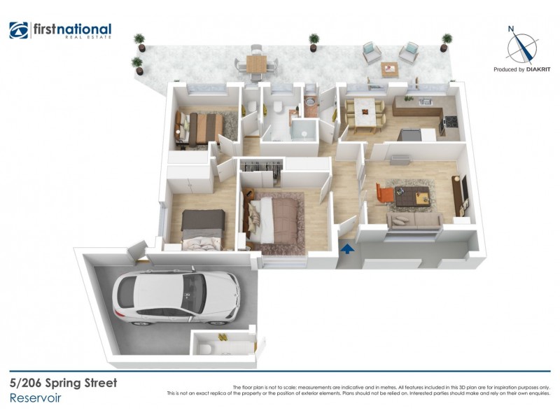 5/206 Spring Street, Reservoir VIC 3073 Floorplan
