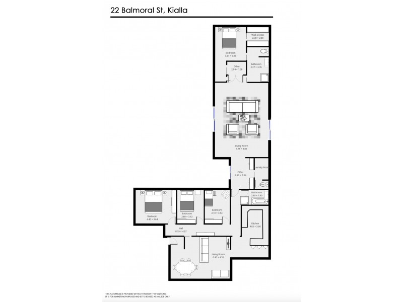 22 BALMORAL STREET, Kialla VIC 3631 Floorplan