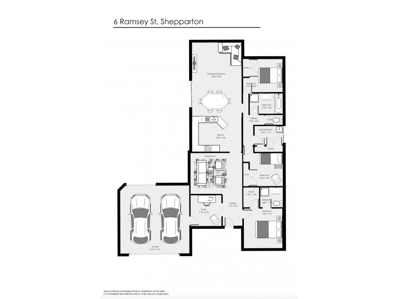 6 Ramsey Street, Shepparton VIC 3630 Floorplan