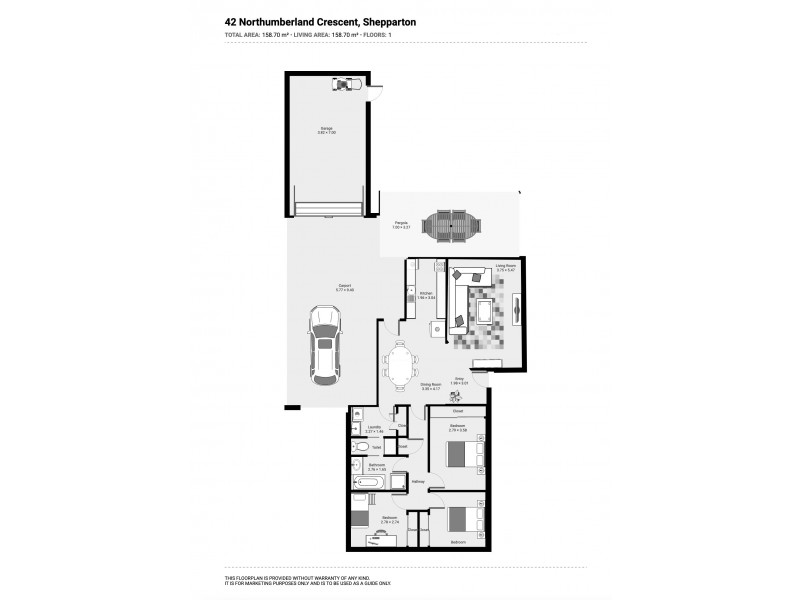 42 Northumberland Crescent, Shepparton VIC 3630 Floorplan