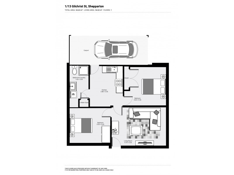 13 Gilchrist Street, Shepparton VIC 3630 Floorplan