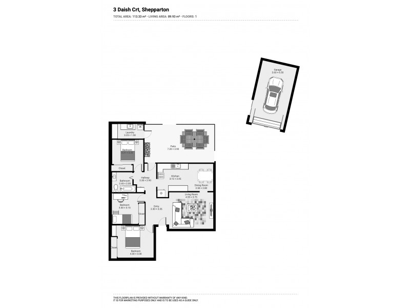 3 Daish Court, Shepparton VIC 3630 Floorplan