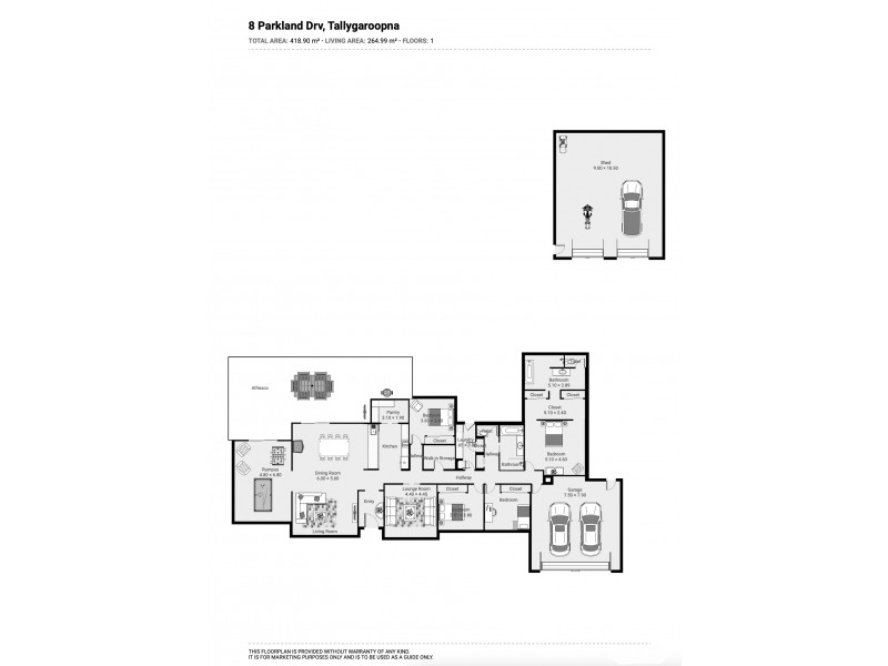8 PARKLAND DRIVE, Tallygaroopna VIC 3634 Floorplan