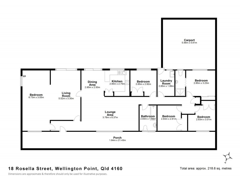 18 Rosella Street, Wellington Point QLD 4160 Floorplan