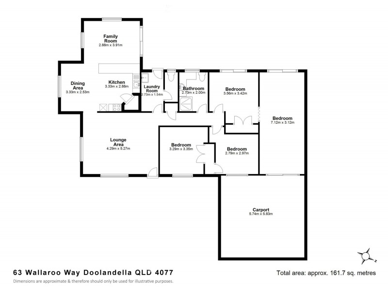 63 Wallaroo Way, Doolandella QLD 4077 Floorplan