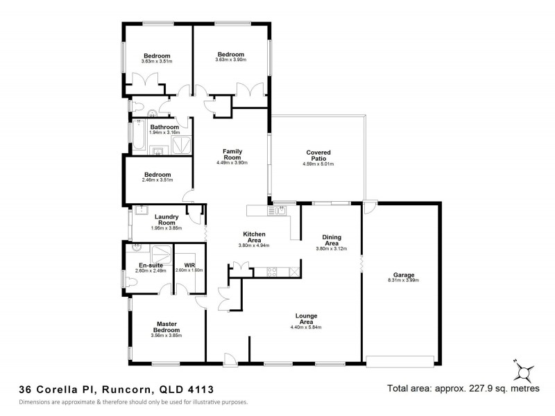 36 Corella Place, Runcorn QLD 4113 Floorplan