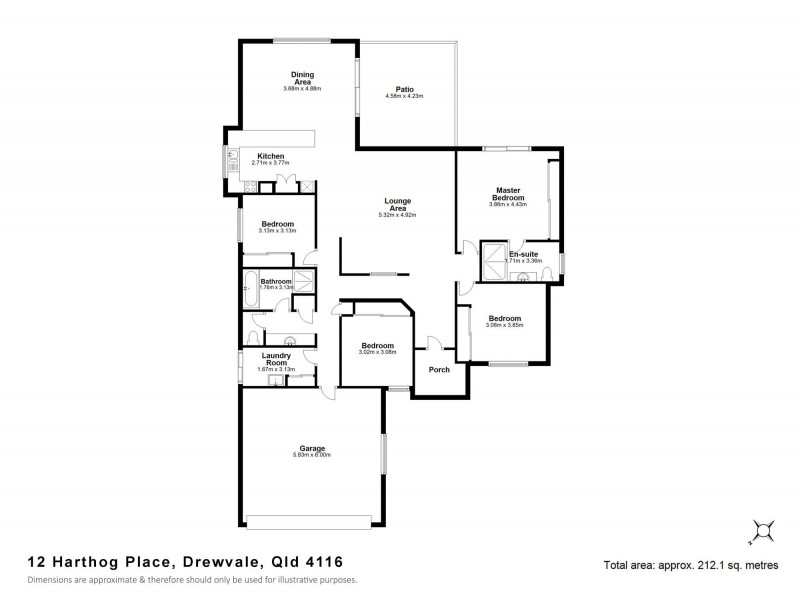 12 Harthog Place, Drewvale QLD 4116 Floorplan