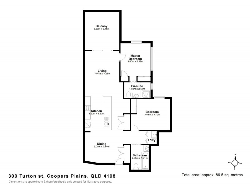 402/300 Turton Street, Coopers Plains QLD 4108 Floorplan