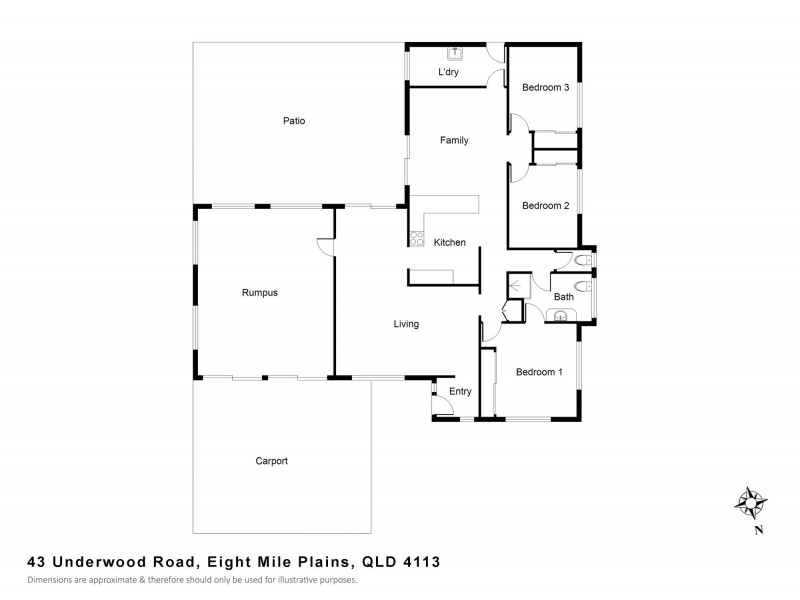 43 Underwood Road, Eight Mile Plains QLD 4113 Floorplan