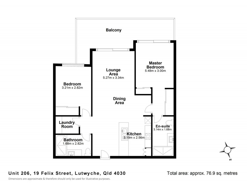 206/19 Felix Street, Lutwyche QLD 4030 Floorplan