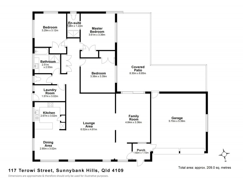 117 Terowi Street, Sunnybank Hills QLD 4109 Floorplan