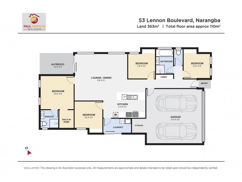 53 Lennon Boulevard, Narangba QLD 4504 Floorplan
