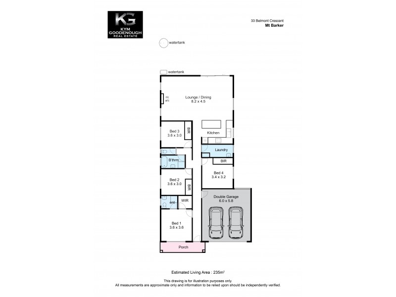 33 Belmont Crescent, Mount Barker SA 5251 Floorplan