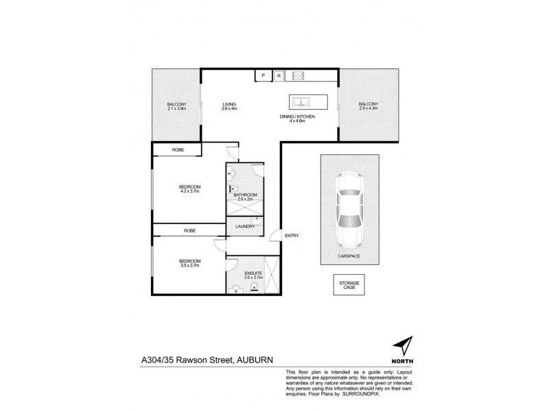 304A/35-37 Rawson Street, Auburn NSW 2144 Floorplan