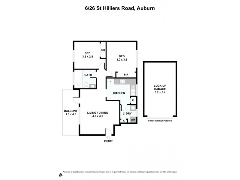 6/26 St Hilliers Road, Auburn NSW 2144 Floorplan